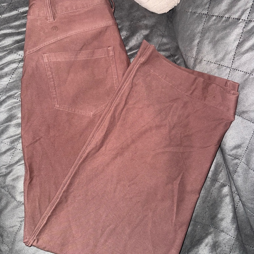 Women's Lululemon City Sleek 5 Pocket High Rise Utilitech Pants Purple Size 8